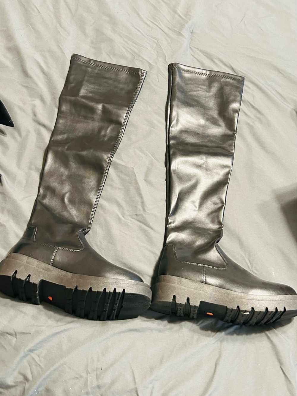 Women’s Black Knee-High Platform Boots